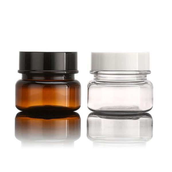 empty 60g*10pcs jars skin face hand cream pots clear amber wide mouth jar plastic travel refillable bottles storage &
empty 60g*10pcs jars skin face hand cream pots clear amber wide mouth jar plastic travel refillable bottles storage &