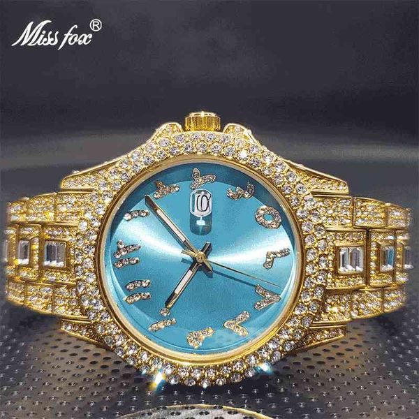 couple luxury diamond men missfox unique ice blue styless arabic number waterpoof quartz watches for women male new, Slivery;brown
couple luxury diamond men missfox unique ice blue styless arabic number waterpoof quartz watches for women male new, Slivery;brown