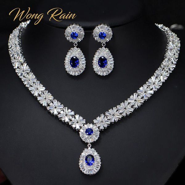 wong rain luxury 925 sterling silver sapphire ruby emerald gemstone birthstone necklace/earrings bridal jewelry sets wholesale bracelet, ear, Black
wong rain luxury 925 sterling silver sapphire ruby emerald gemstone birthstone necklace/earrings bridal jewelry sets wholesale bracelet, ear, Black