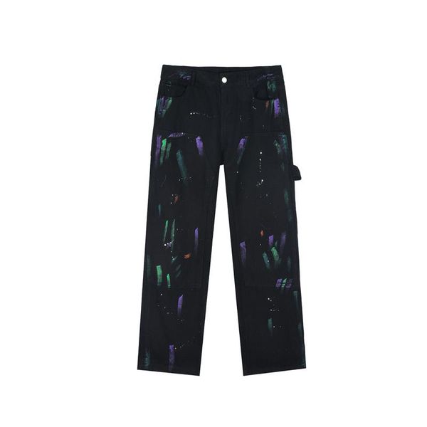 men's jeans eukaaru high vibe graffiti pants men streetwear denim hip hop straight casual woman boyfriend trousers, Blue
men's jeans eukaaru high vibe graffiti pants men streetwear denim hip hop straight casual woman boyfriend trousers, Blue
