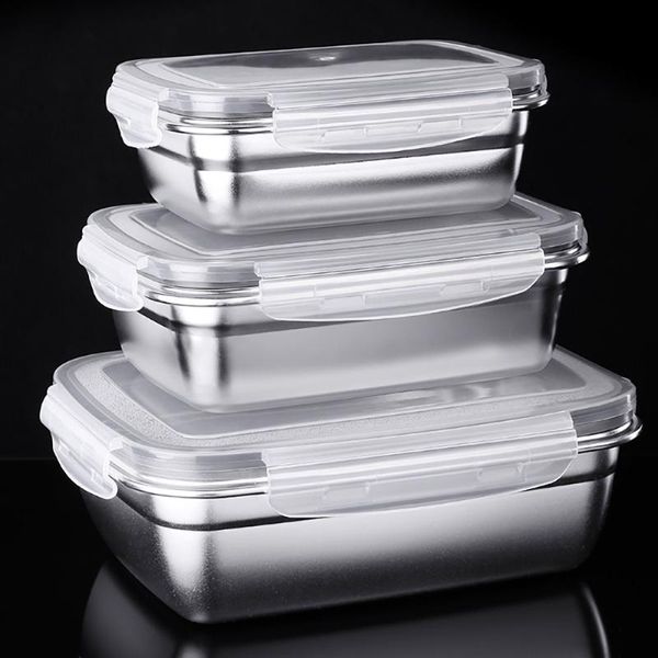 dinnerware sets stainless steel lunch box rectangular sealed fresh-keeping boxes office bento container large capacity crisper
dinnerware sets stainless steel lunch box rectangular sealed fresh-keeping boxes office bento container large capacity crisper