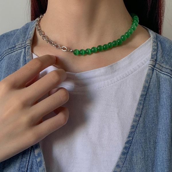 chokers lacteo bohemian natural stone asymmetric titanium steel clavicle chain choker necklace 2021 fashion jewelry accessories, Golden;silver
chokers lacteo bohemian natural stone asymmetric titanium steel clavicle chain choker necklace 2021 fashion jewelry accessories, Golden;silver