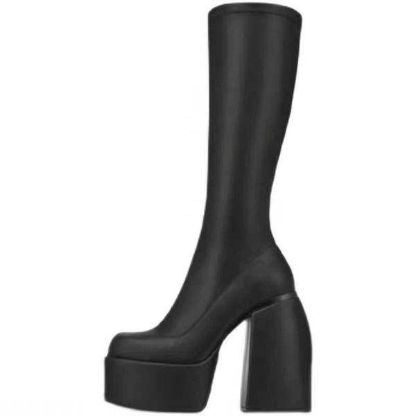boots genuine leather women winter square high heels platform shoes woman black brown zipper knee
boots genuine leather women winter square high heels platform shoes woman black brown zipper knee