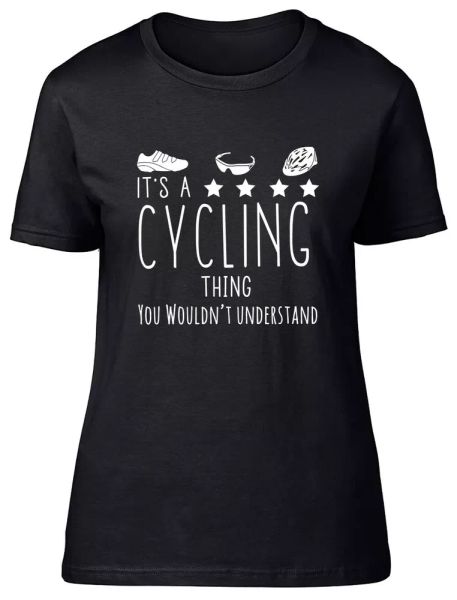 it's a cycling thing, you wouldn't understand fitted womens ladies t shirt, White;black
it's a cycling thing, you wouldn't understand fitted womens ladies t shirt, White;black