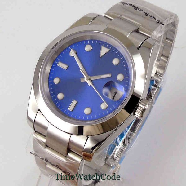 automatic 36mm/39mm men nh35/miyota8215 saffier watches date cyclops suurst blue dial lume face oyster tape polished, Slivery;brown
automatic 36mm/39mm men nh35/miyota8215 saffier watches date cyclops suurst blue dial lume face oyster tape polished, Slivery;brown