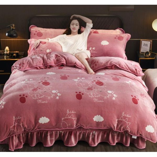 bedding sets 1.5/1.8/2.0m home quilt cover 4pc flannel bed sheet winter warm autumn el plush bedclothes with pillow case set y150
bedding sets 1.5/1.8/2.0m home quilt cover 4pc flannel bed sheet winter warm autumn el plush bedclothes with pillow case set y150
