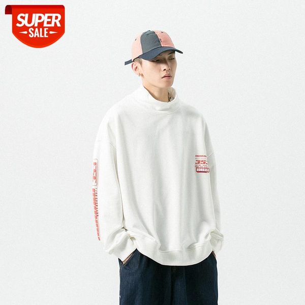 half-neck guard clothes men's trend loose round neck all-match long-sleeved t-shirt #xl1a, Black
half-neck guard clothes men's trend loose round neck all-match long-sleeved t-shirt #xl1a, Black