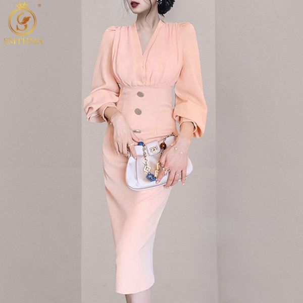 fashion spring women temperament long sleeve pink dress robe v-neck korea chic party dresses vestidos 210520, Black;gray
fashion spring women temperament long sleeve pink dress robe v-neck korea chic party dresses vestidos 210520, Black;gray