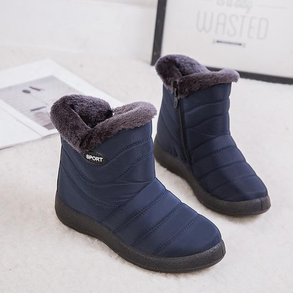 boots snow women's non-slip women winter fur warm ankle for down waterproof booties botas mujer 35-43, Black
boots snow women's non-slip women winter fur warm ankle for down waterproof booties botas mujer 35-43, Black