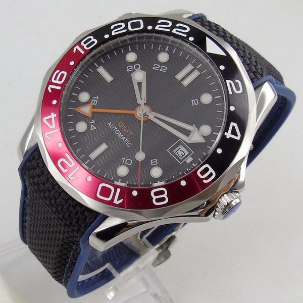 wristwatches luxury 41mm black dial sapphire glass gmt movement automatic luminous red bezel date function mechancial men's watch, Slivery;brown
wristwatches luxury 41mm black dial sapphire glass gmt movement automatic luminous red bezel date function mechancial men's watch, Slivery;brown