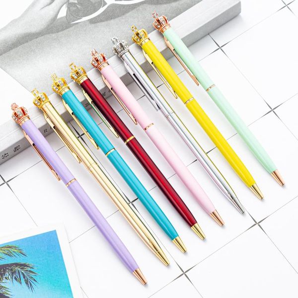 ballpoint pens crown diamond pen stationery supply school student fashion creative cute fantasy metal personalized gift, Blue;orange
ballpoint pens crown diamond pen stationery supply school student fashion creative cute fantasy metal personalized gift, Blue;orange