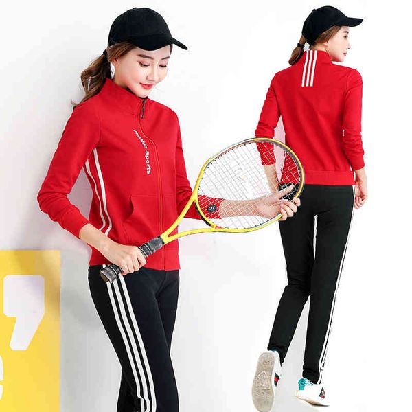 sportswear women's spring and autumn 2021 new korean style stand collar casual sweater two piece set fashion, Gray
sportswear women's spring and autumn 2021 new korean style stand collar casual sweater two piece set fashion, Gray