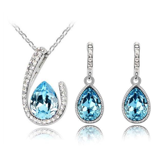 earrings & necklace austria crystal tear water czech + rhinestones earring pendant charms fashion jewelry sets drop, Silver
earrings & necklace austria crystal tear water czech + rhinestones earring pendant charms fashion jewelry sets drop, Silver
