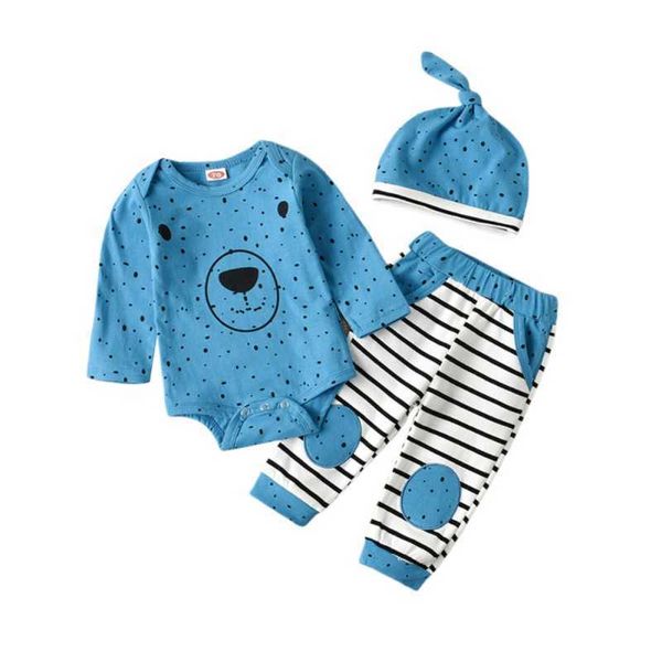 spring and autumn newborn baby boys girls long sleeve clothing cartoon rompers striped trousers 0-24m g1023, White
spring and autumn newborn baby boys girls long sleeve clothing cartoon rompers striped trousers 0-24m g1023, White