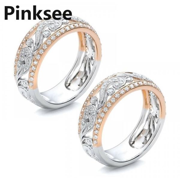 wedding rings luxury hollow rose gold flower cubic zirconia ring fashion rhinestone for women bridal bands jewelry, Slivery;golden
wedding rings luxury hollow rose gold flower cubic zirconia ring fashion rhinestone for women bridal bands jewelry, Slivery;golden