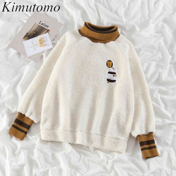 kimutomo women sweatshirts spring autumn korea retro fashion female turtleneck embroidery wild pullovers outwear warm 210521, Black
kimutomo women sweatshirts spring autumn korea retro fashion female turtleneck embroidery wild pullovers outwear warm 210521, Black