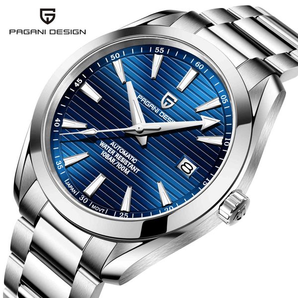 2021 pagani design a150 men's mechanical watches brand luxury automatic watch men waterproof wristwatch japan nh35 clock man, Silver
2021 pagani design a150 men's mechanical watches brand luxury automatic watch men waterproof wristwatch japan nh35 clock man, Silver
