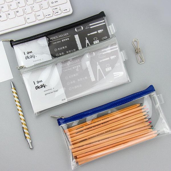 pencil bags large capacity multi-purpose water resisitant clear pvc organizer bag pouch with zipper
pencil bags large capacity multi-purpose water resisitant clear pvc organizer bag pouch with zipper