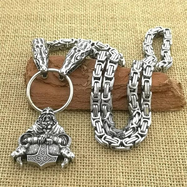 pendant necklaces viking warrior necklace stainless steel animal crocodile head king chain fashion men's jewelry, Silver
pendant necklaces viking warrior necklace stainless steel animal crocodile head king chain fashion men's jewelry, Silver