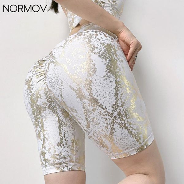 women's shorts normov snakeskin bronzing women high waist elastic fitness sport short slim buttock push up workout 2021, White;black
women's shorts normov snakeskin bronzing women high waist elastic fitness sport short slim buttock push up workout 2021, White;black