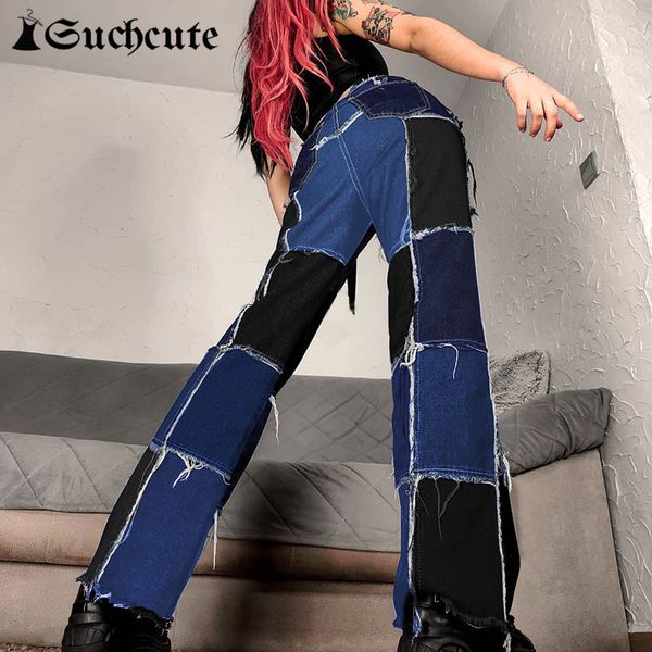 women's pants & capris summer patchwork y2k straight for women high waist gothic 90s denim trousers harajuku streetwear baggy jea, Black;white
women's pants & capris summer patchwork y2k straight for women high waist gothic 90s denim trousers harajuku streetwear baggy jea, Black;white