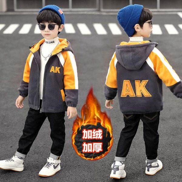 jackets 2022 boys lamb wool winter warm cotton children coat thicket hooded length kids clothing 4-12y, Blue;gray
jackets 2022 boys lamb wool winter warm cotton children coat thicket hooded length kids clothing 4-12y, Blue;gray