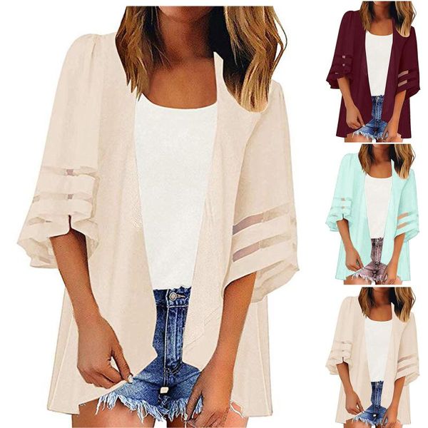 women's swimwear women kimono chiffon beach cover up oversize bikini covers swimsuit cardigan shawl summer sunscreen shirt outwear, White;black
women's swimwear women kimono chiffon beach cover up oversize bikini covers swimsuit cardigan shawl summer sunscreen shirt outwear, White;black