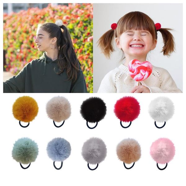 hair accessories pom-pom ties elastic plush multicolor bands ponytail holders pigtail 10 colors kawaii band for girls toddlers#50, Slivery;white 
hair accessories pom-pom ties elastic plush multicolor bands ponytail holders pigtail 10 colors kawaii band for girls toddlers#50, Slivery;white
