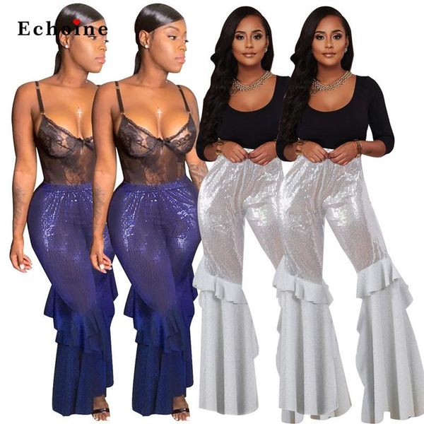 women's pants & capris women long wide legs sequin ruffles patchwork charming apparel loose trousers party nightclub lady streetwear ou, Black;white
women's pants & capris women long wide legs sequin ruffles patchwork charming apparel loose trousers party nightclub lady streetwear ou, Black;white