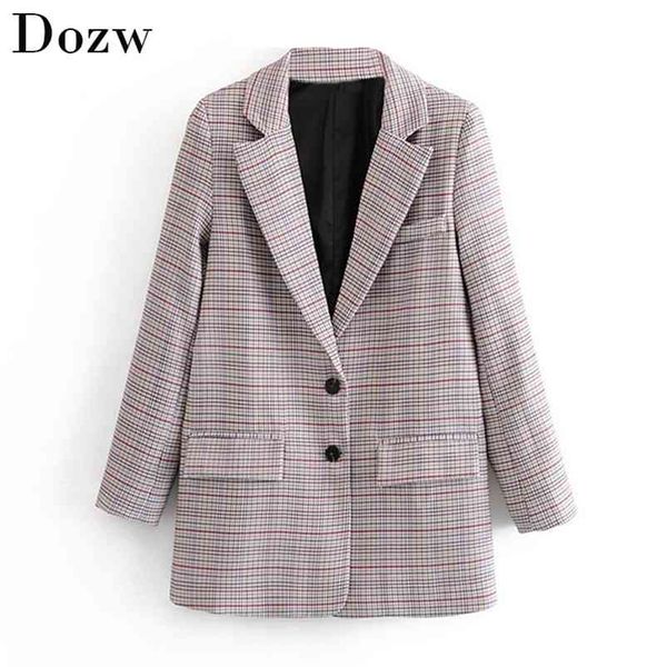 elegant ladies office plaid blazers suits single breasted notched neck vintage coat women pockets decorate outwear blazer mujer 210515, White;black
elegant ladies office plaid blazers suits single breasted notched neck vintage coat women pockets decorate outwear blazer mujer 210515, White;black