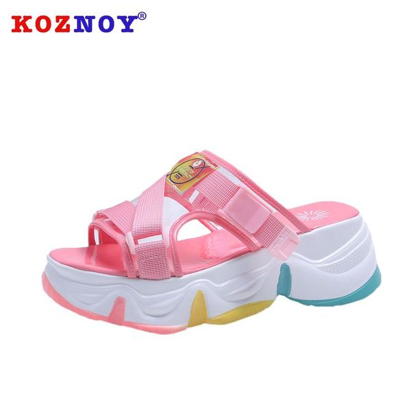 slippers koznoy women fashion thick bottom breathable summer 2021 high heel buckle flat causal platform slides, Black
slippers koznoy women fashion thick bottom breathable summer 2021 high heel buckle flat causal platform slides, Black