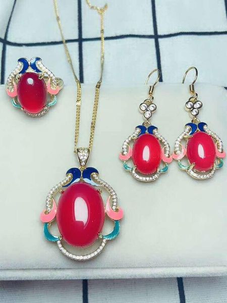 bracelet, earrings & necklace c26#925 silver inlaid natural chalcedony set, the jade face is clean and translucent, Black
bracelet, earrings & necklace c26#925 silver inlaid natural chalcedony set, the jade face is clean and translucent, Black