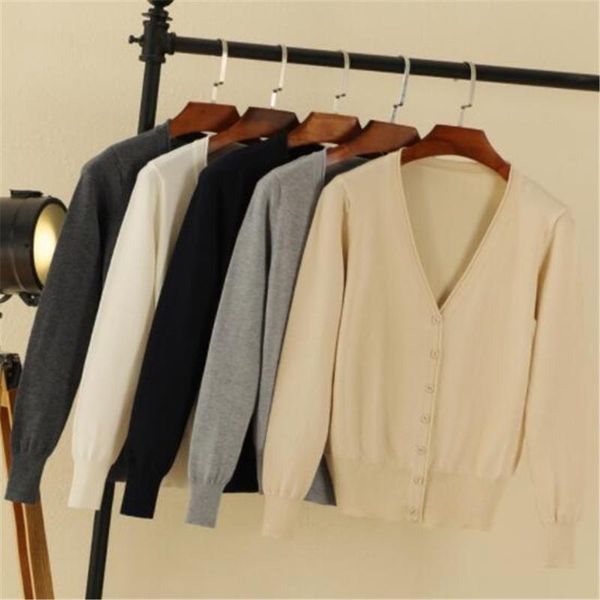 women's knits & tees 28 colors korean fashion knitted cardigans spring autumn cardigan women casual long sleeve v neck solid sweater c, White
women's knits & tees 28 colors korean fashion knitted cardigans spring autumn cardigan women casual long sleeve v neck solid sweater c, White