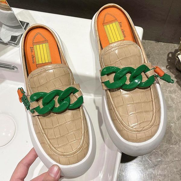 slippers women's sandals botou mueller shoes summer thick soles fashion leather instagram flip flops women sneaker, Black
slippers women's sandals botou mueller shoes summer thick soles fashion leather instagram flip flops women sneaker, Black