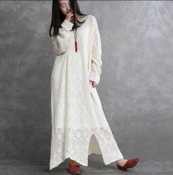 casual dresses spring women's openwork irregular long-sleeved knit dress s53, Black;gray
casual dresses spring women's openwork irregular long-sleeved knit dress s53, Black;gray