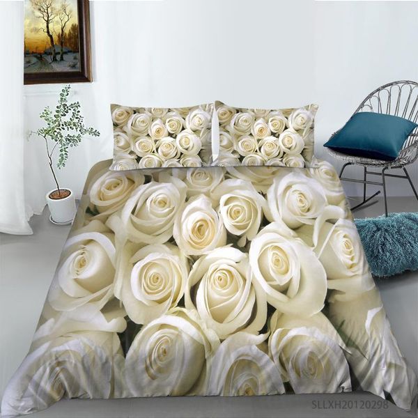 bedding sets 3d white rose printing king size set comforter duvet cover home textile
bedding sets 3d white rose printing king size set comforter duvet cover home textile