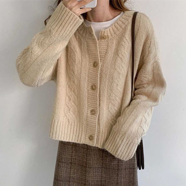 women's sweaters short style cardigan spring autumn round neck long sleeve ladies casual single breasted knitted wear for fema ubju, White;black
women's sweaters short style cardigan spring autumn round neck long sleeve ladies casual single breasted knitted wear for fema ubju, White;black