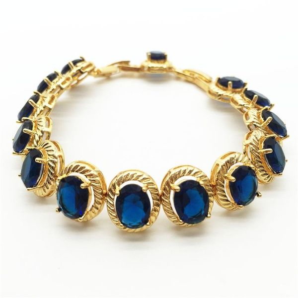 link, chain luxury egg shaped blue stone cubic zirconia crystal zircon bridal bracelet & bangle wedding dinner party accessories, Black
link, chain luxury egg shaped blue stone cubic zirconia crystal zircon bridal bracelet & bangle wedding dinner party accessories, Black