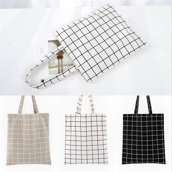 shopping bags canvas tote bag casual women grid solid fashion foldable reusablehigh capacity handbag eco
shopping bags canvas tote bag casual women grid solid fashion foldable reusablehigh capacity handbag eco