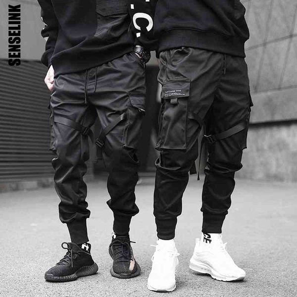 men cargo pants black ribbons harem joggers casual cotton streetwear hip hop pockets track pants harajuku tide fashion trousers 210406
men cargo pants black ribbons harem joggers casual cotton streetwear hip hop pockets track pants harajuku tide fashion trousers 210406