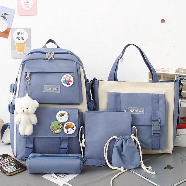 school bags 4 pcs set harajuku women lapbackpack canvas for teenage girls kawaii college student kids book bag rucksack
school bags 4 pcs set harajuku women lapbackpack canvas for teenage girls kawaii college student kids book bag rucksack