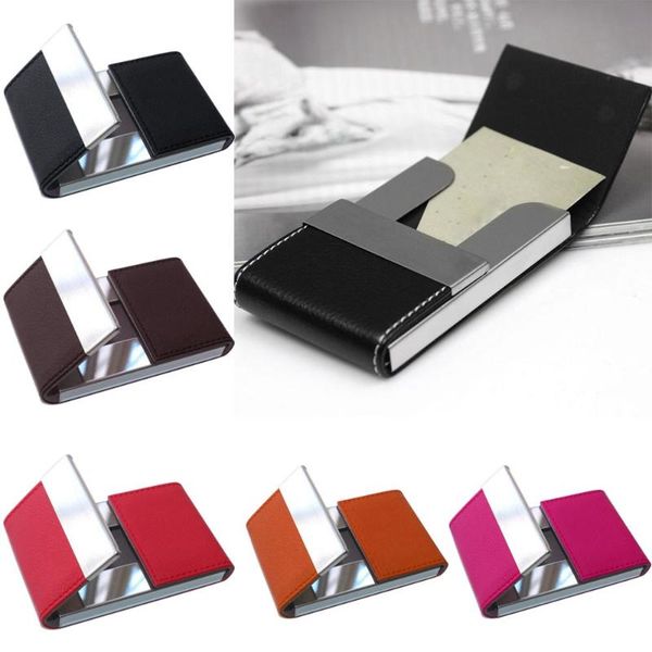 card holders magnet buckle holder leather business package cover double open case m07, Brown;gray
card holders magnet buckle holder leather business package cover double open case m07, Brown;gray