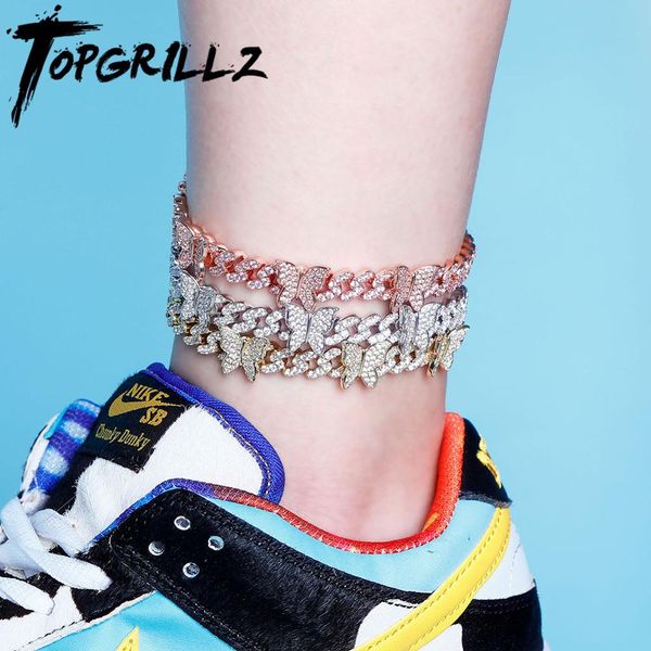 rillz butterfly chain 8mm anklet cuban chain anklet iced out cubic zirconia anklet hip hop charm jewelry for gift 910, Red;blue
rillz butterfly chain 8mm anklet cuban chain anklet iced out cubic zirconia anklet hip hop charm jewelry for gift 910, Red;blue