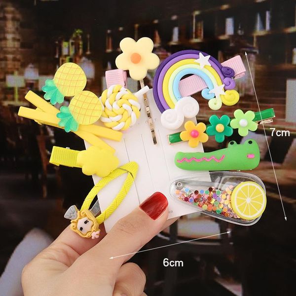 10pcs hair clip set girl cute bands accessories bow flower fruit headwear hairpins cartoon band hairpin headdress, Slivery;white
10pcs hair clip set girl cute bands accessories bow flower fruit headwear hairpins cartoon band hairpin headdress, Slivery;white