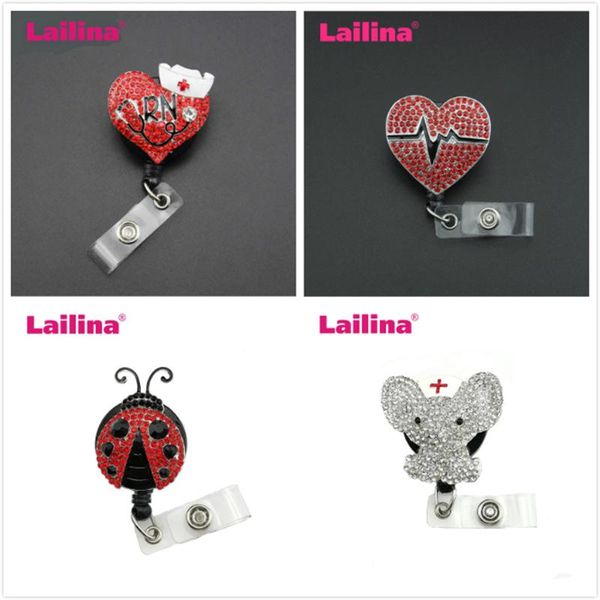 keychains small order rhinestone heart/ladbug/stethoscope retractable badge reel holder, Silver
keychains small order rhinestone heart/ladbug/stethoscope retractable badge reel holder, Silver