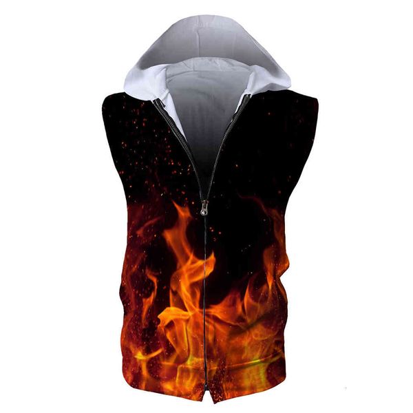 men' tank 3d printing sleeveless zipper hoodies sweatshirts men summer flame thin male bodybuilding fitness clothes 22eh, White;black
men' tank 3d printing sleeveless zipper hoodies sweatshirts men summer flame thin male bodybuilding fitness clothes 22eh, White;black