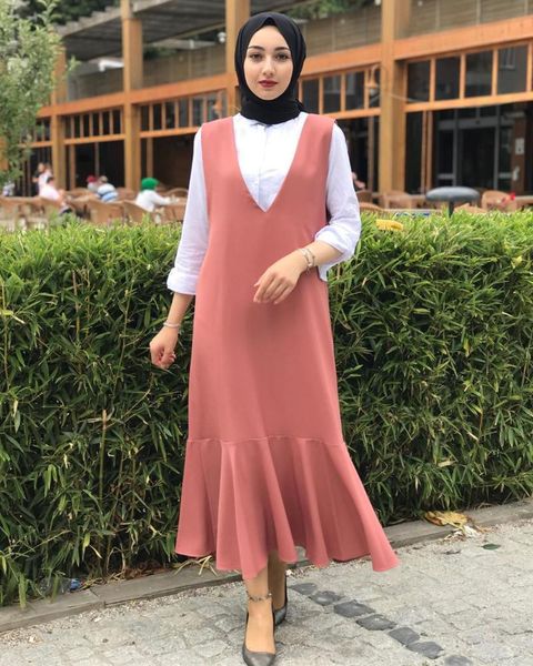 donsignet muslim dress southeast asian style vestido fake two-piece loose plus size arab middle east women's ethnic clothing, Red
donsignet muslim dress southeast asian style vestido fake two-piece loose plus size arab middle east women's ethnic clothing, Red