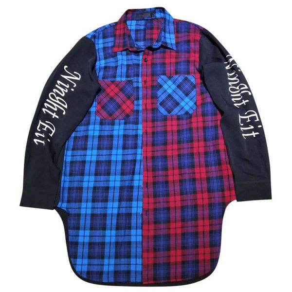 men's casual shirts 2021 spring / summer medium length loose long sleeved shirt national fashion plaid color matching youth wear, White;black
men's casual shirts 2021 spring / summer medium length loose long sleeved shirt national fashion plaid color matching youth wear, White;black