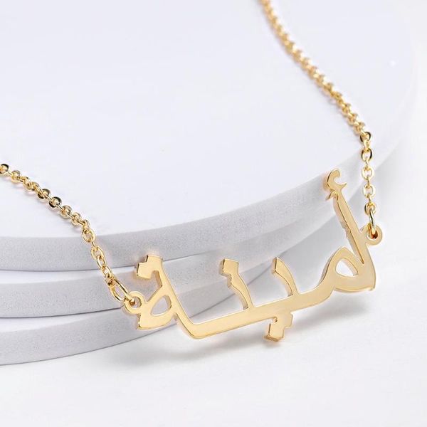 chains arabic name necklace personalized nameplated necklaces&pendants stainless steel choker bijoux custom women, Silver
chains arabic name necklace personalized nameplated necklaces&pendants stainless steel choker bijoux custom women, Silver