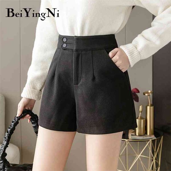 winter fashion woolen shorts womens autumn high waist black slim wide leg short a-line pockets buttons 210506, White;black
winter fashion woolen shorts womens autumn high waist black slim wide leg short a-line pockets buttons 210506, White;black